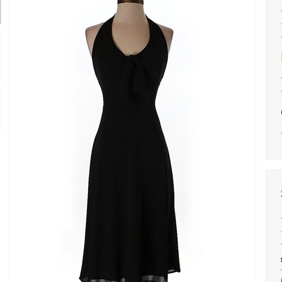 Laundry By Shelli Segal Black Midi Dress - Picture 1 of 2